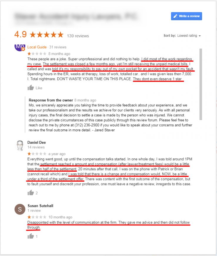 negative review personal injury negative review personal injury