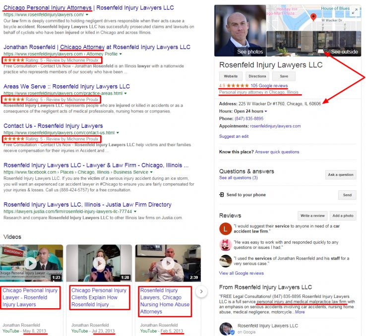rosenfeld knowledge panel + serps rosenfeld knowledge panel + serps