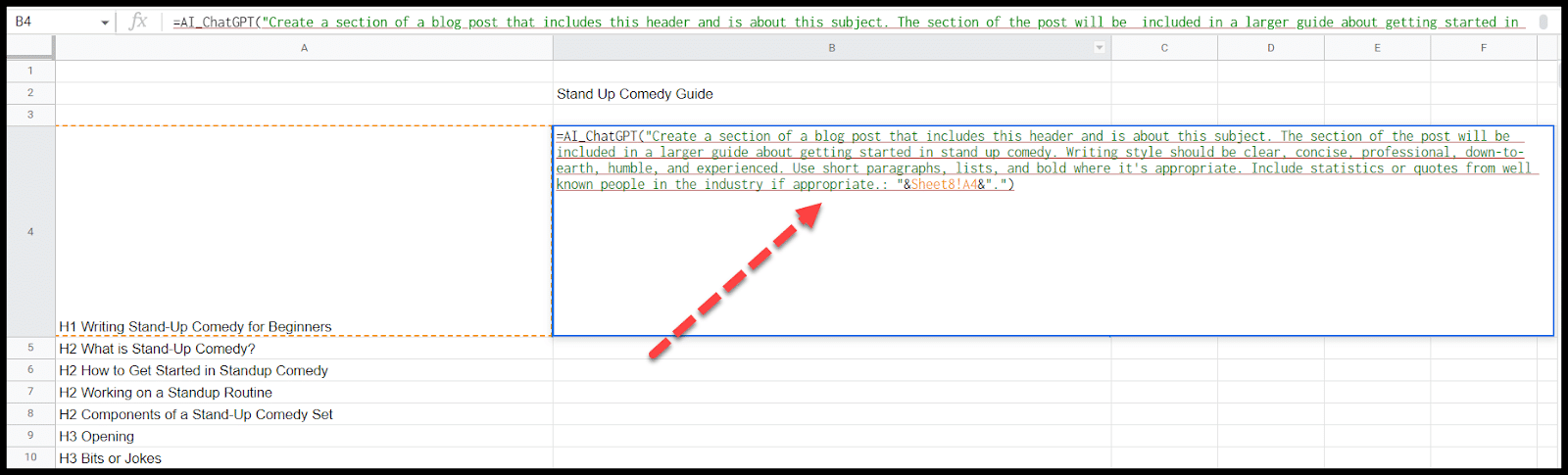 ChatGPT API - longer content and post outlines