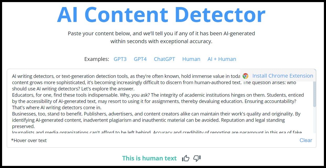 Copyleaks AI Content Detector