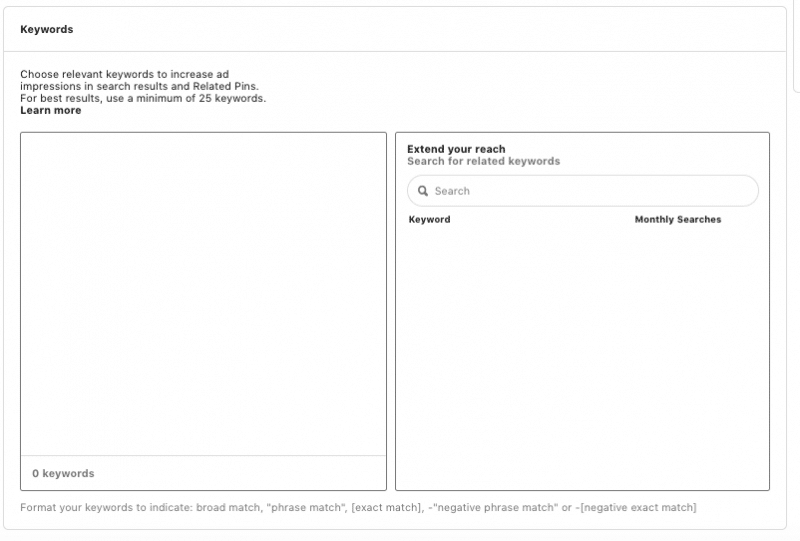 Keyword Analytics for Pinterest