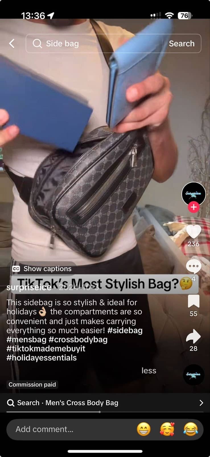 Sample TikTok post