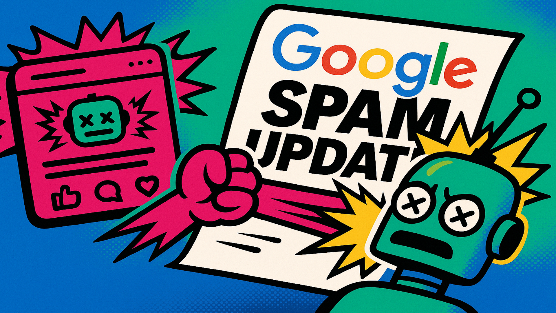 Viral post Google spam