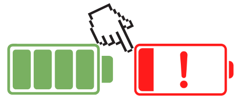 Battery icon illustration