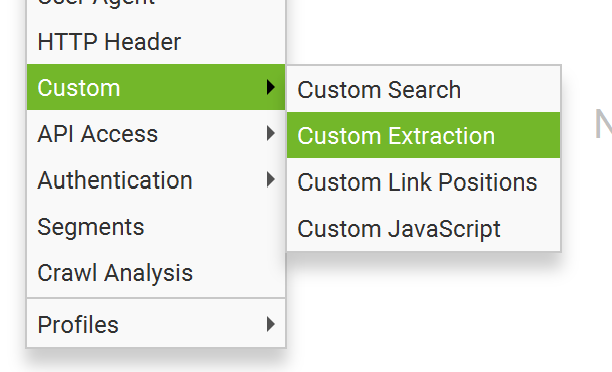Screaming Frog regex