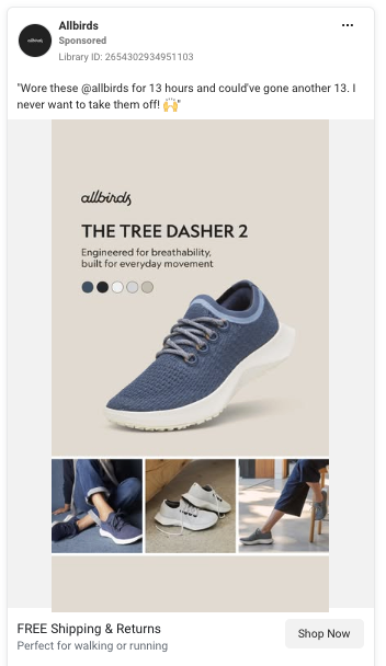 Facebook Ads - Allbirds