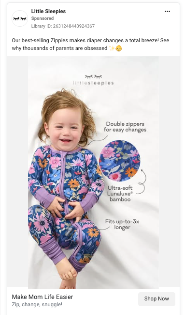 Facebook Ads - Little Sleepies