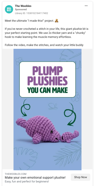 Facebook Ads - The Woobles